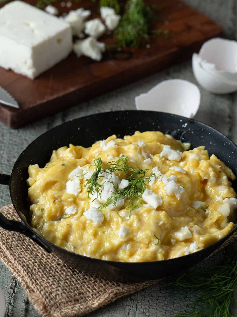 Leek and Egg Scramble