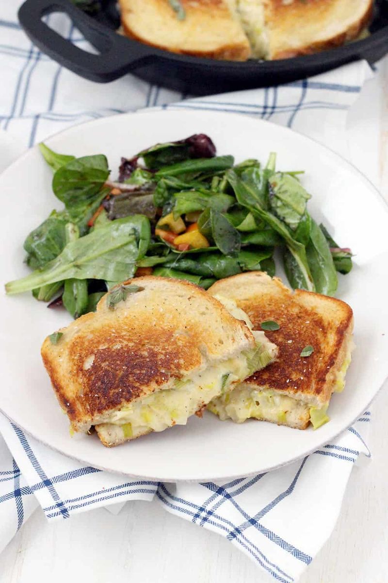 Leek and Gruyere Grilled Sandwich