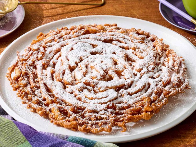 Funnel Cake with Powdered Sugar