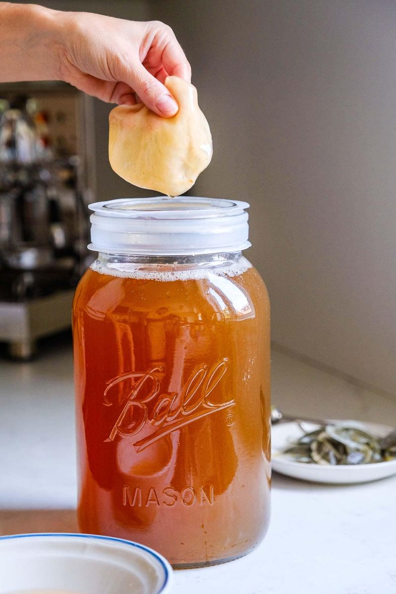 Brew Homemade Kombucha in a Mason Jar