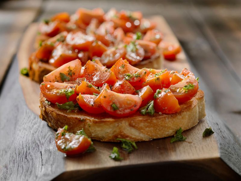 Tomato Bruschetta with Oregano
