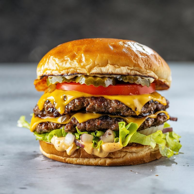 Double Smash Burger with Secret Sauce