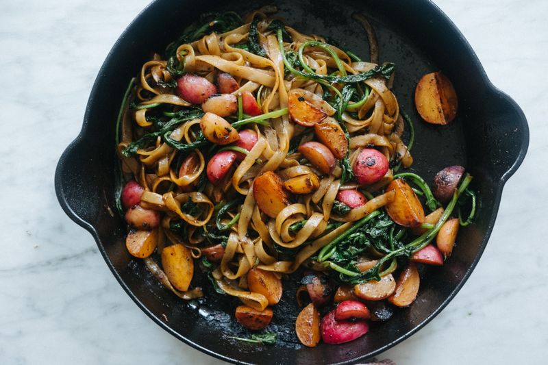 Miso Glazed Radishes Over Rice