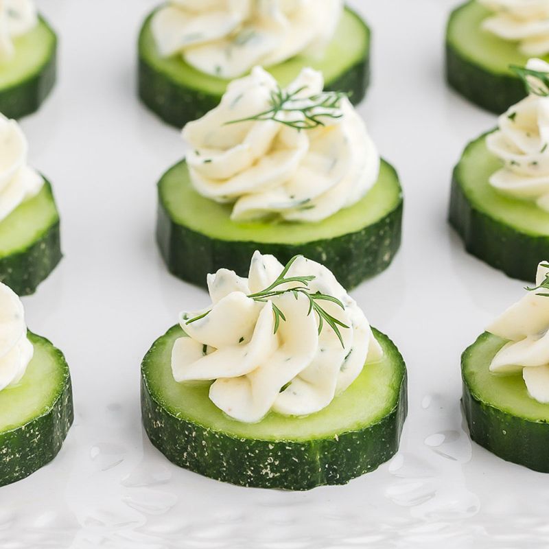 Cream Cheese and Cucumber Bites