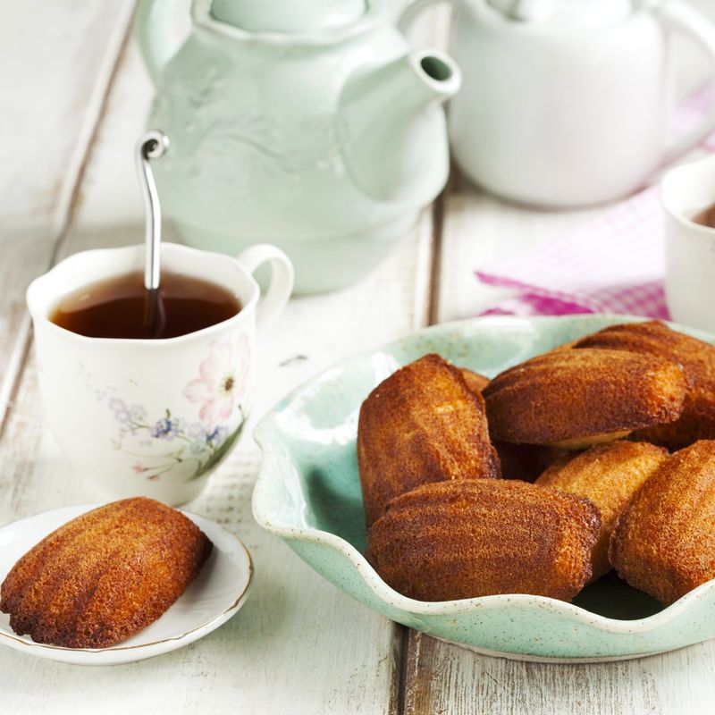 Madeleine Cakes with Honey Glaze