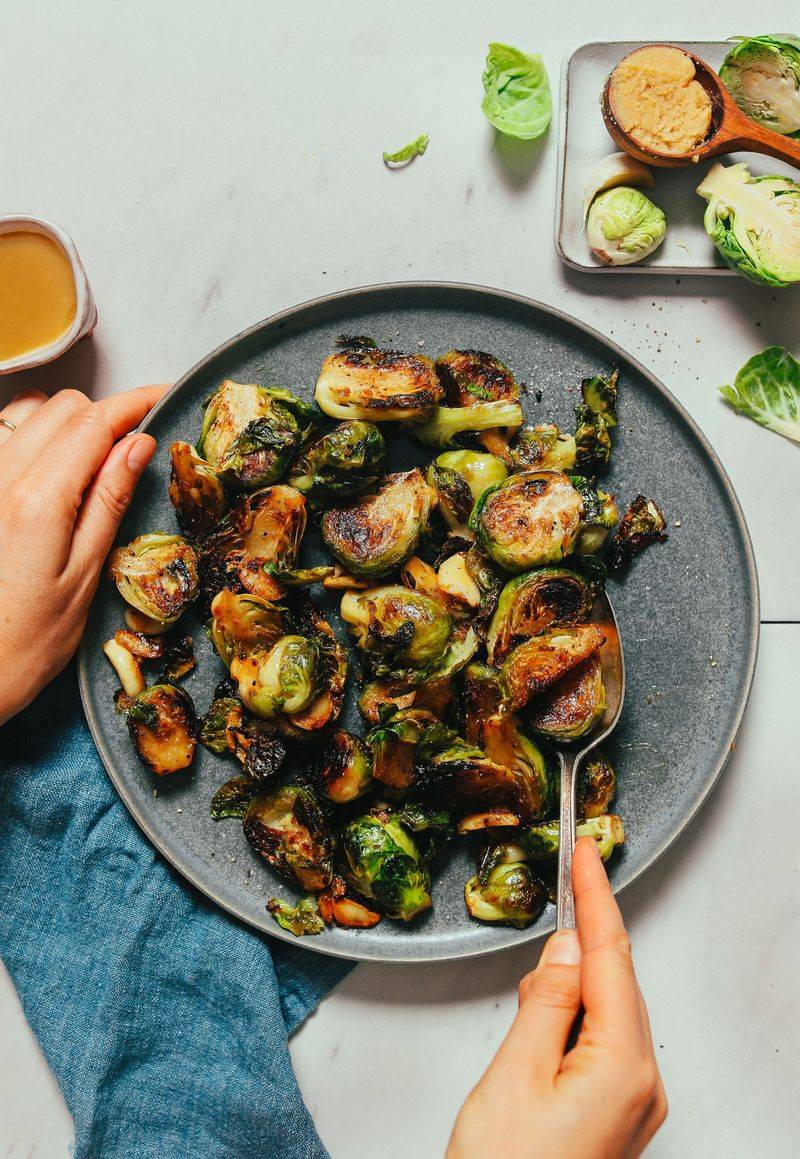 Miso-Glazed Brussels Sprouts