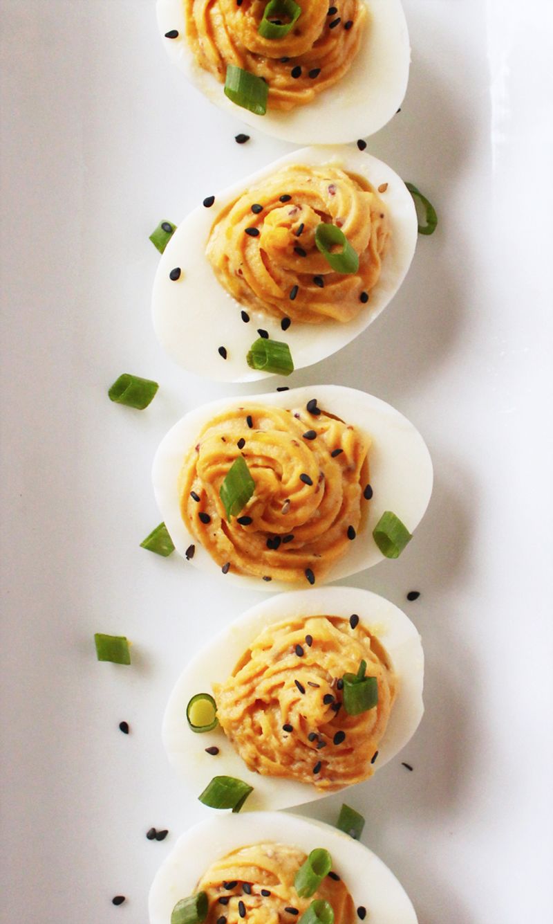 Miso Deviled Eggs
