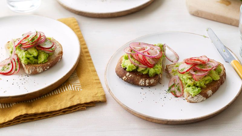 Radish and Avocado Toast