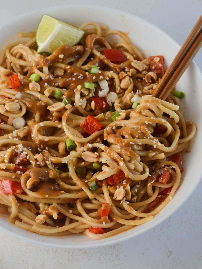 Miso Peanut Noodles