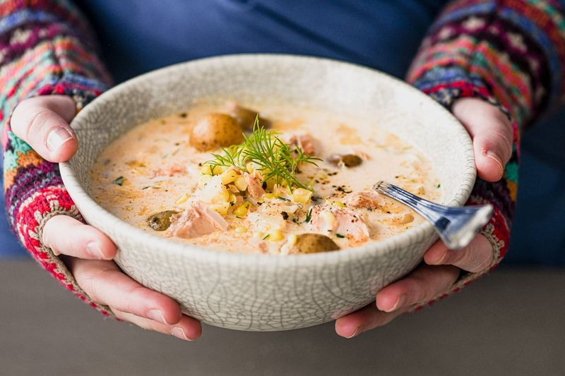 Smoked Salmon and Potato Chowder