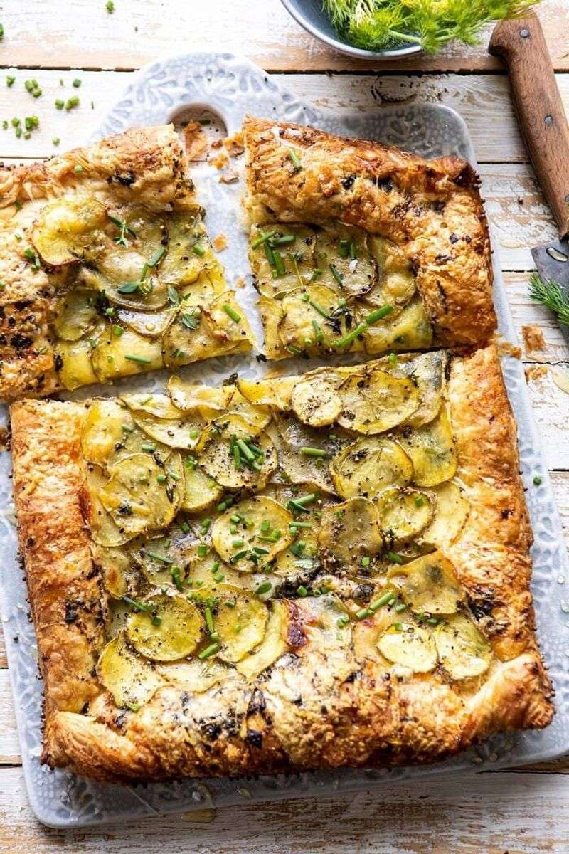 Potato, Cheddar, and Chive Tart