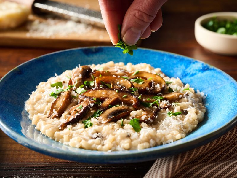 Slow-Cooked Mushroom Risotto