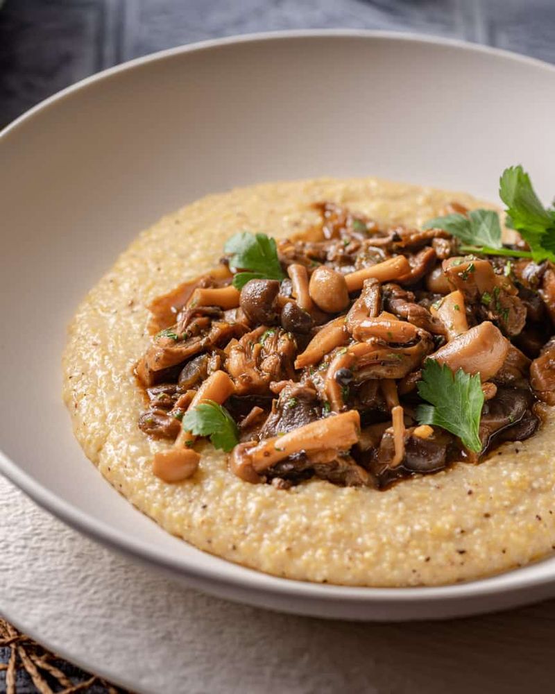 Creamy Mushroom Polenta