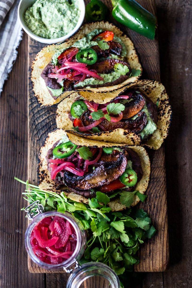 Slow-Cooked Mushroom Tacos