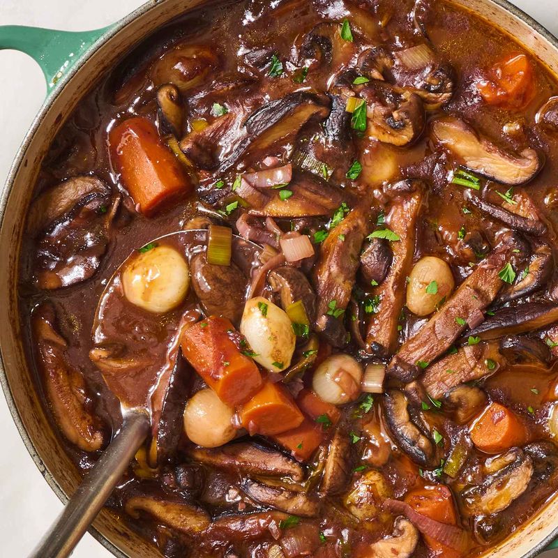 Mushroom Bourguignon
