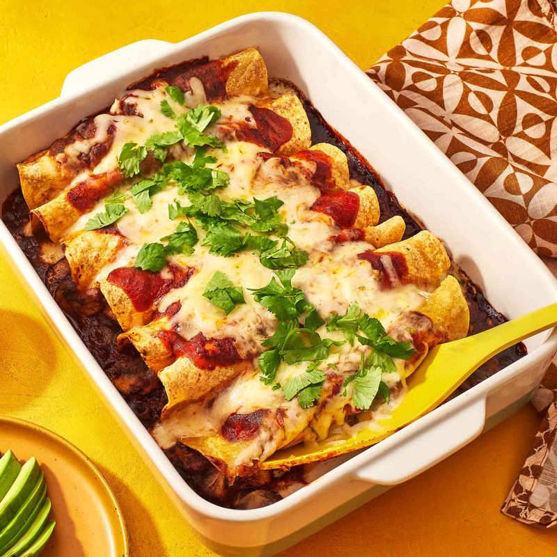 Slow-Cooked Mushroom Enchiladas