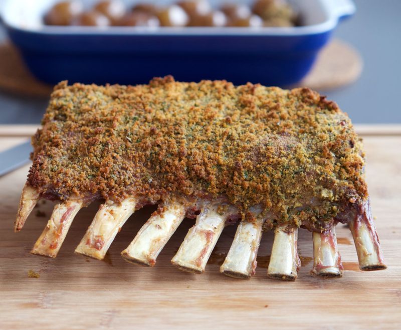 Mustard Crusted Rack of Lamb