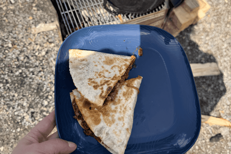 Quesadillas on a Rock