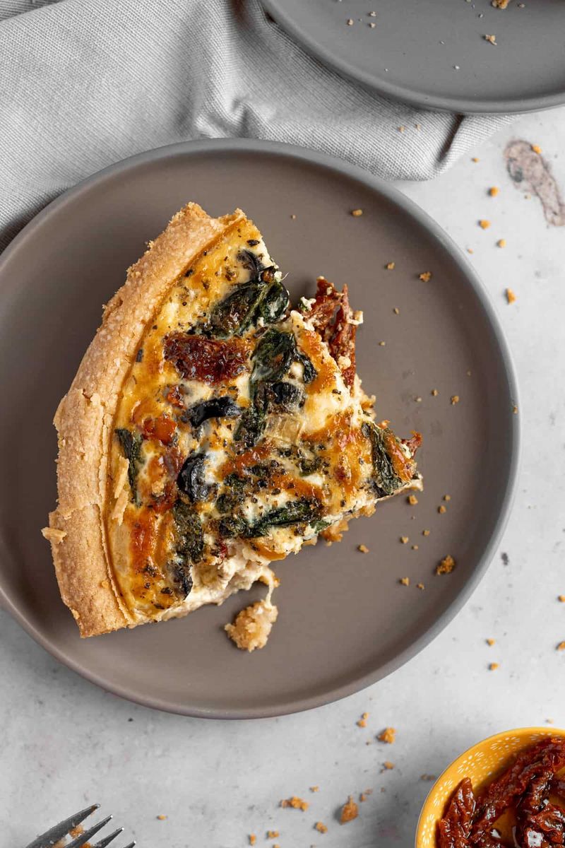 Olive and Sun-Dried Tomato Quiche