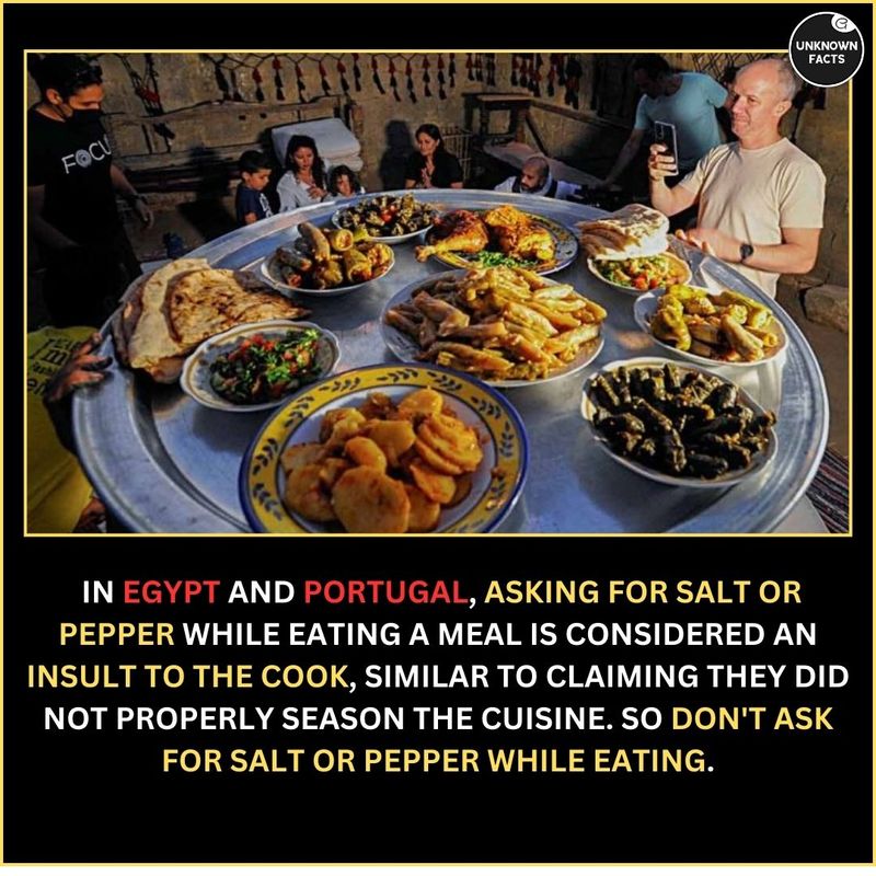 No Salting Food Before Tasting in Egypt