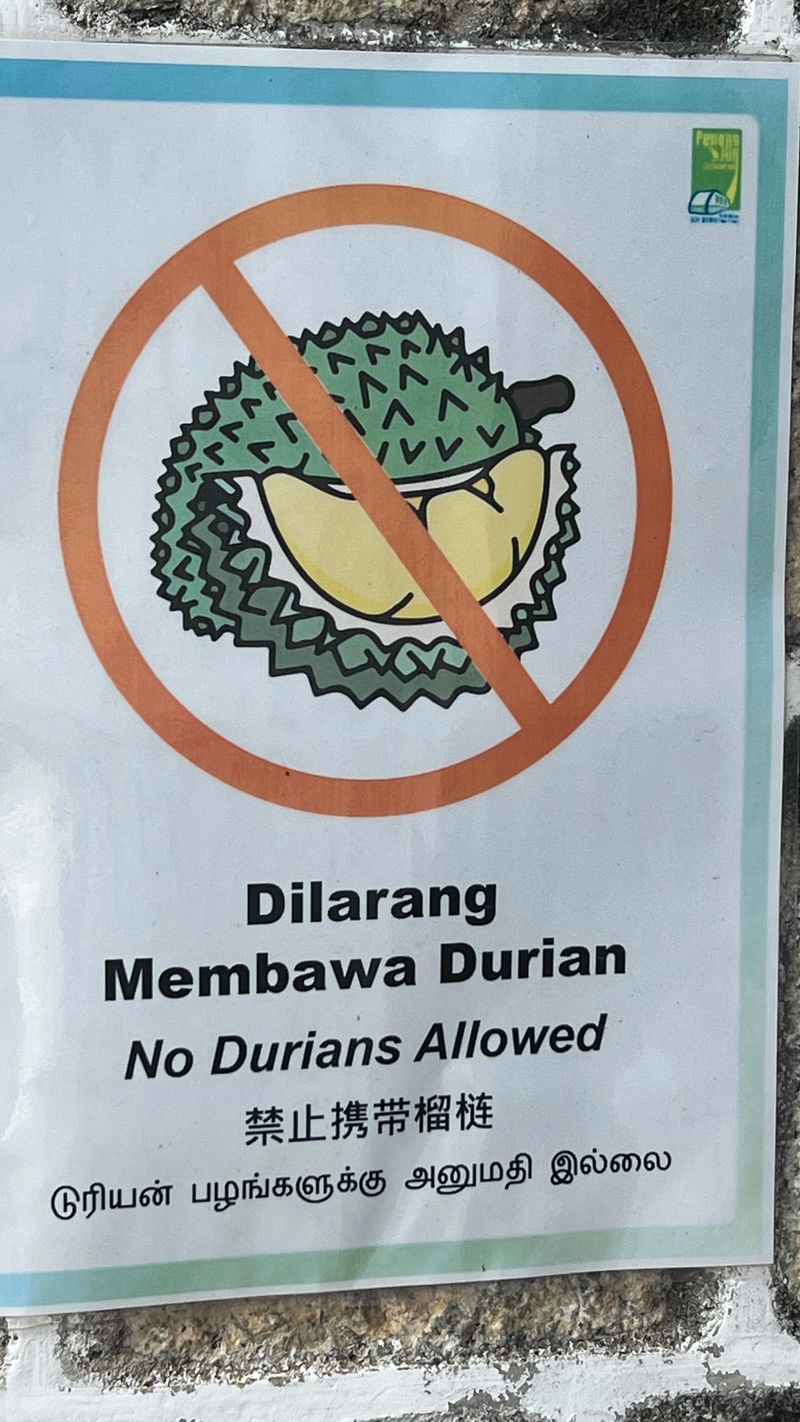 No Bringing Outside Food Into Malaysia's Durian Zones