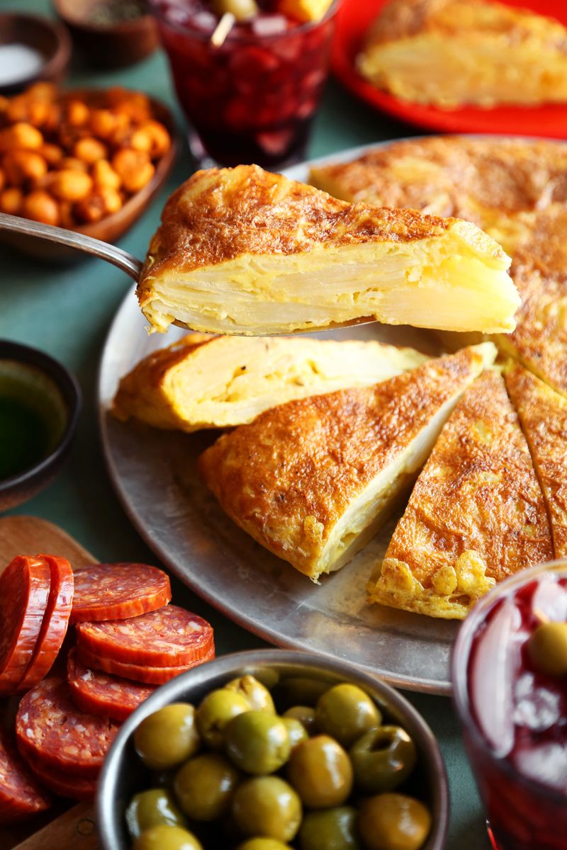 Spanish Tortilla with Olives