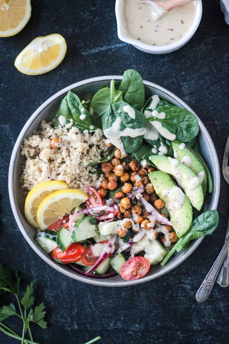 Olive-Loaded Grain Bowl