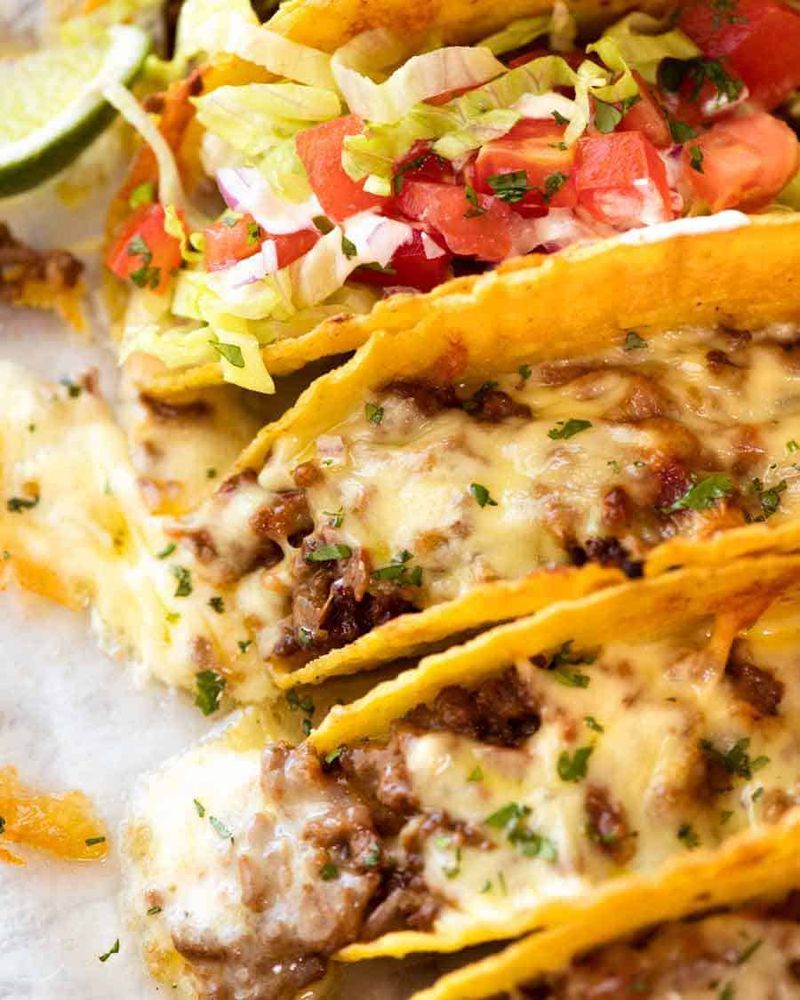 Cheesy Beef Tacos