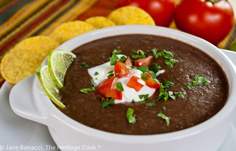 Mexican Oregano Black Bean Soup