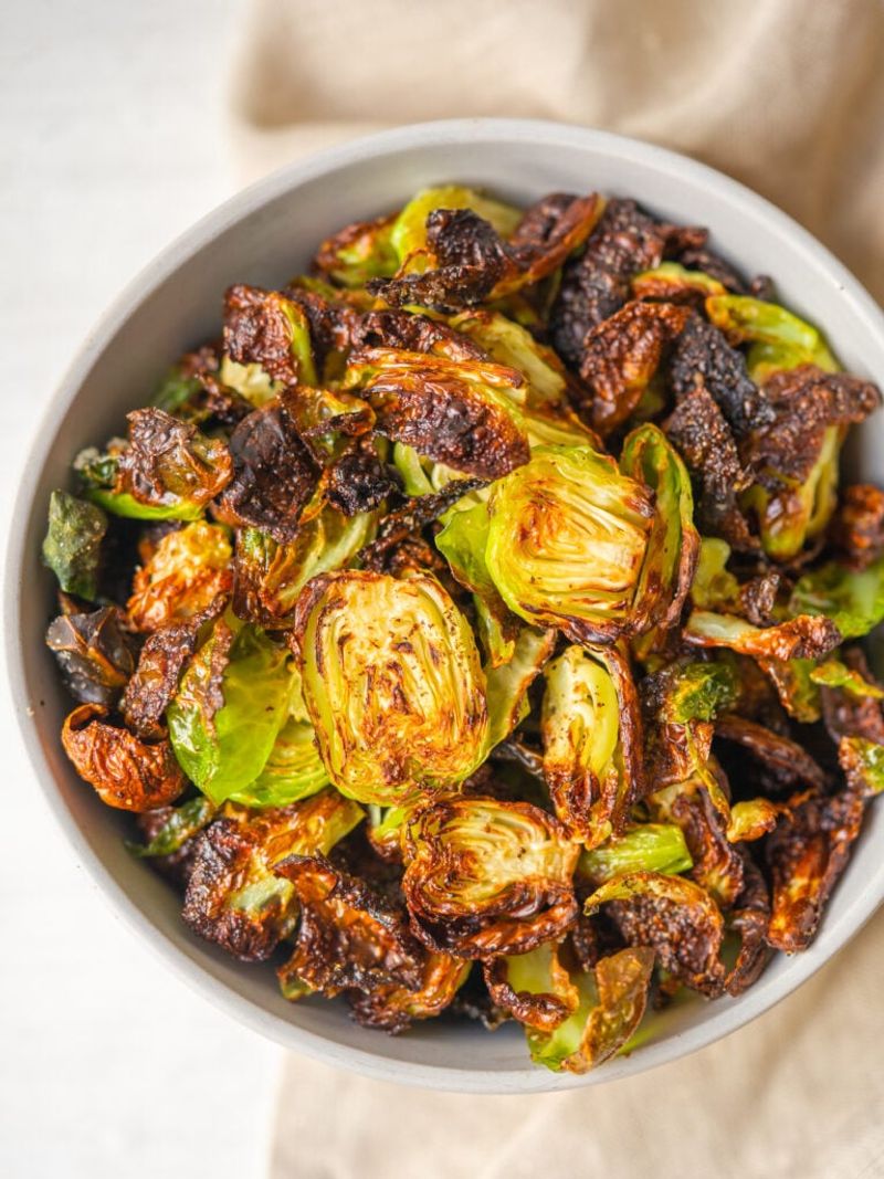 Air Fryer Crispy Brussels Sprouts