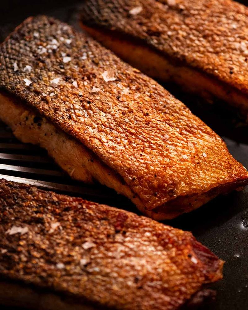 Pan-Seared Crispy Salmon Skin