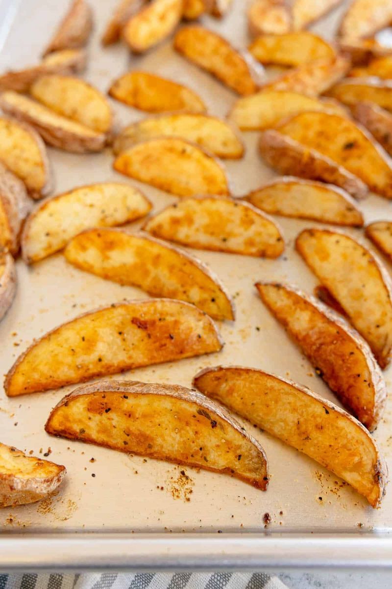 Oven-Baked Crispy Parmesan Potato Wedges