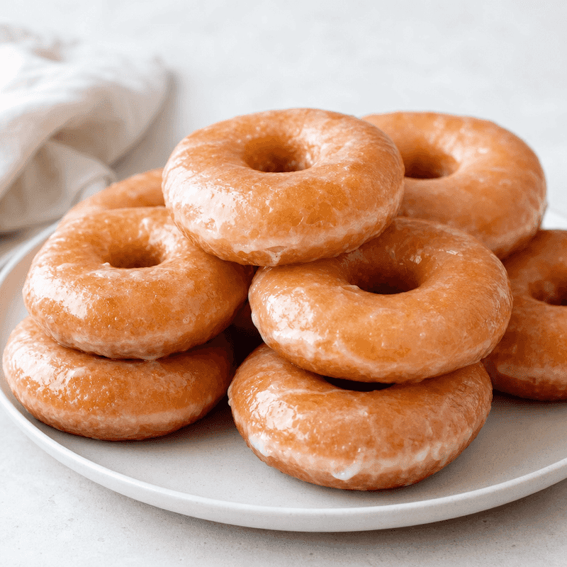 Krispy Kreme-Style Glazed Doughnuts