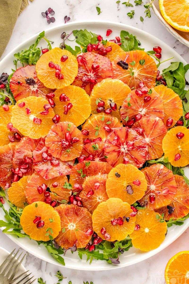 Pomegranate and Orange Jewel Salad
