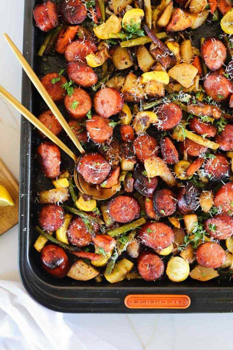 Sheet Pan Roasted Vegetables and Sausage