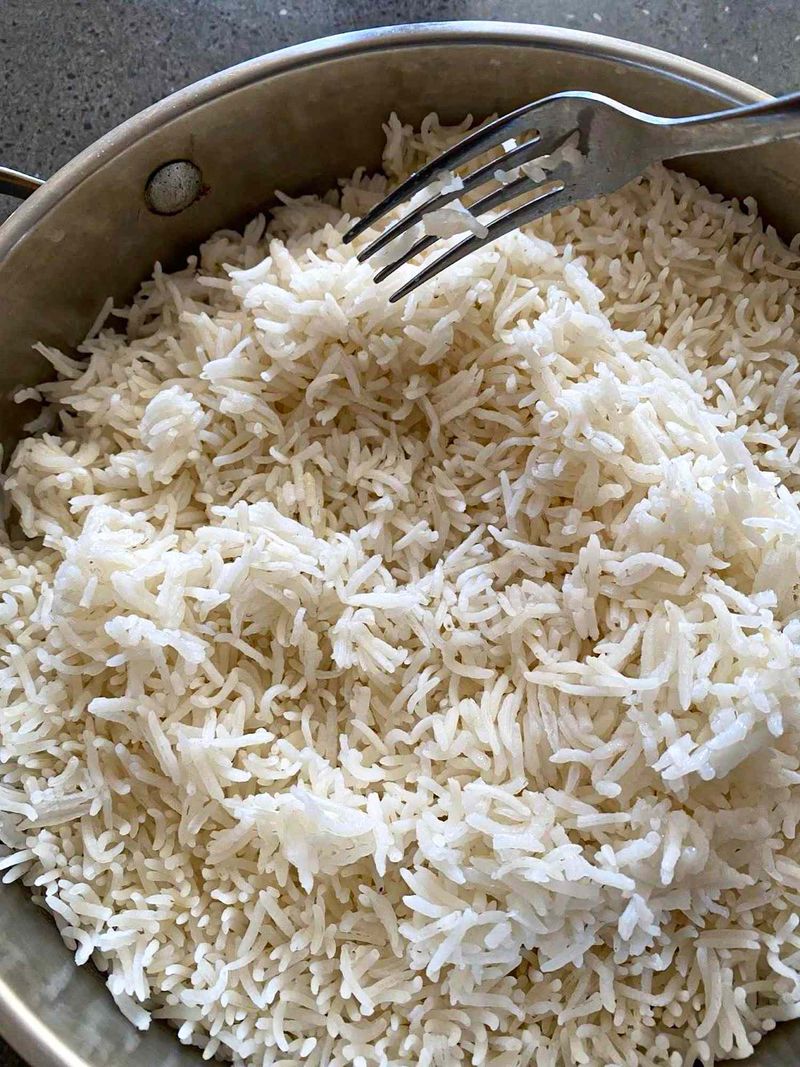 Rest and Fluff Rice Properly