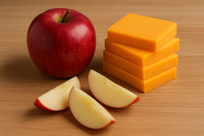 Cheese and Apple Slices