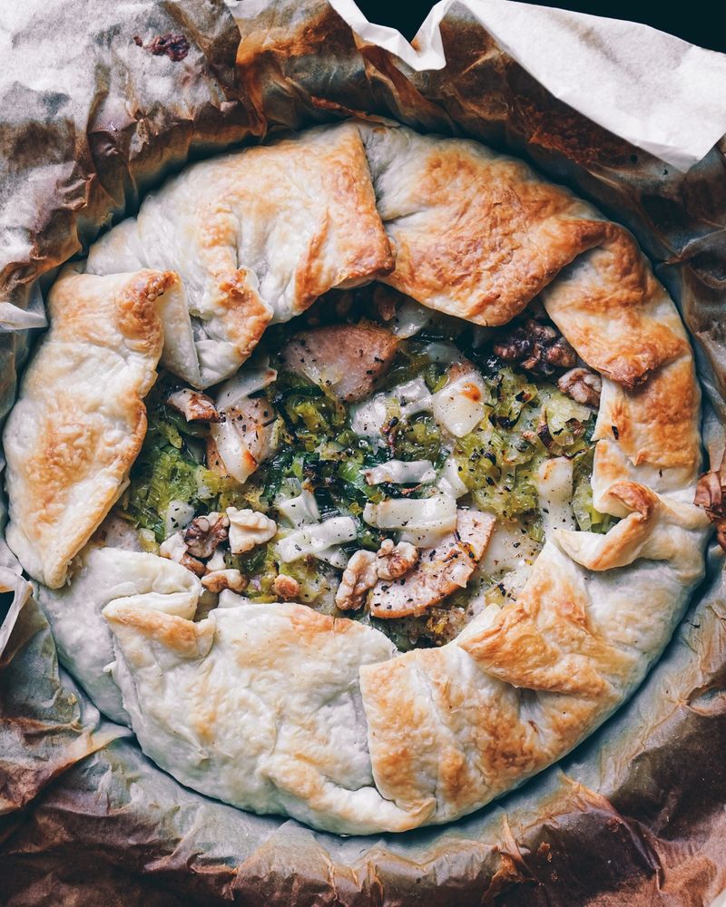 Pear and Leek Galette
