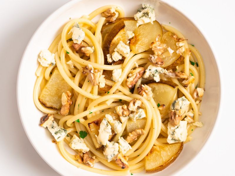 Pear, Walnut, and Blue Cheese Pasta