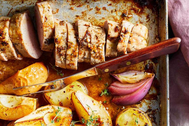 Roasted Pork Tenderloin with Pear Chutney
