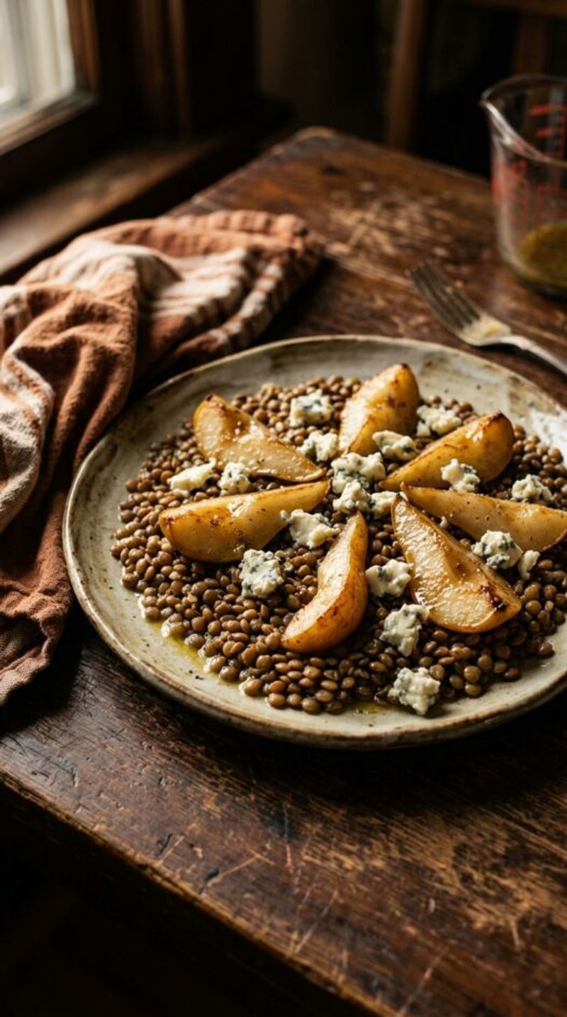 Pear and Lentil Warm Salad
