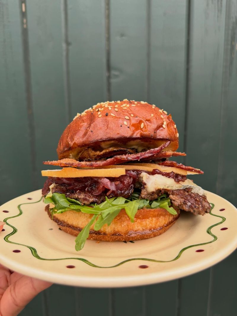 Pear and Red Onion Chutney Burger