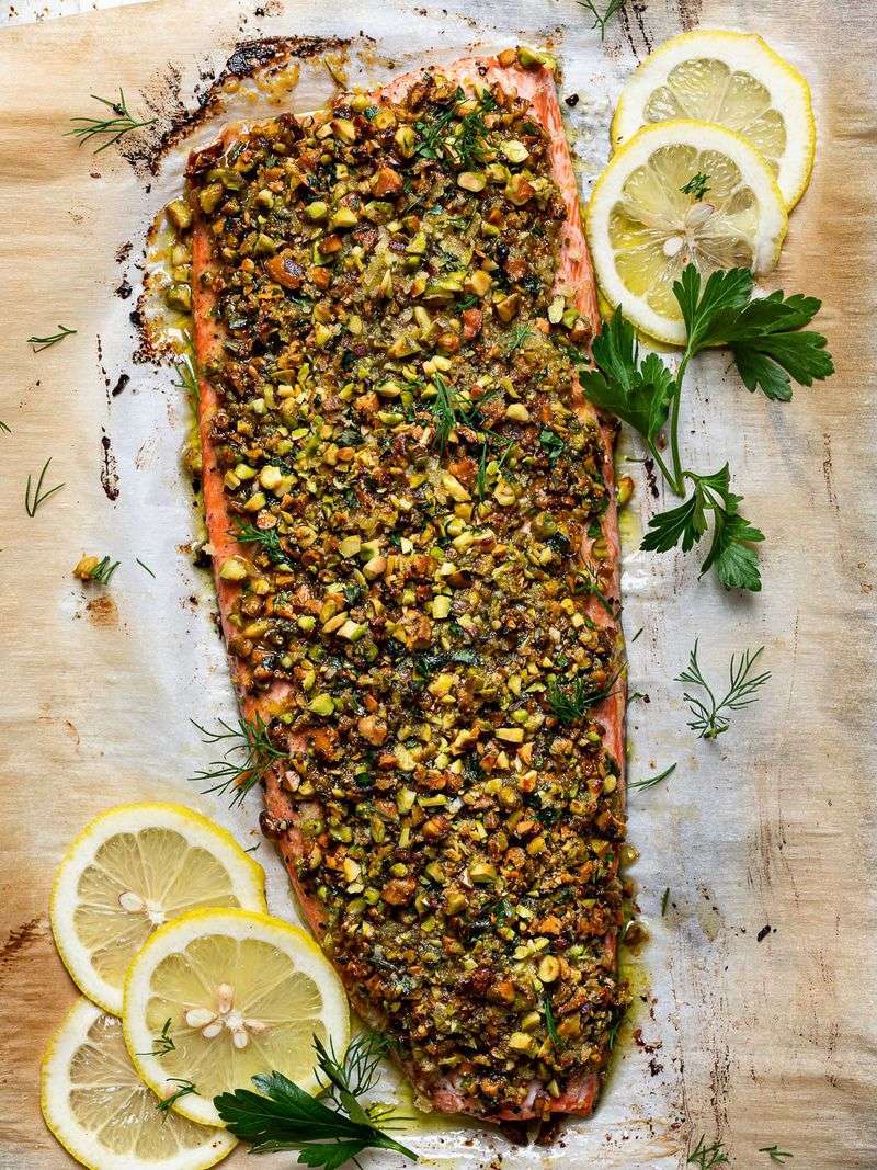 Pistachio Crusted Salmon