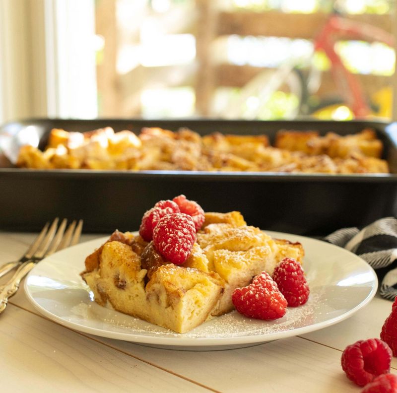 Vanilla Custard French Toast Casserole