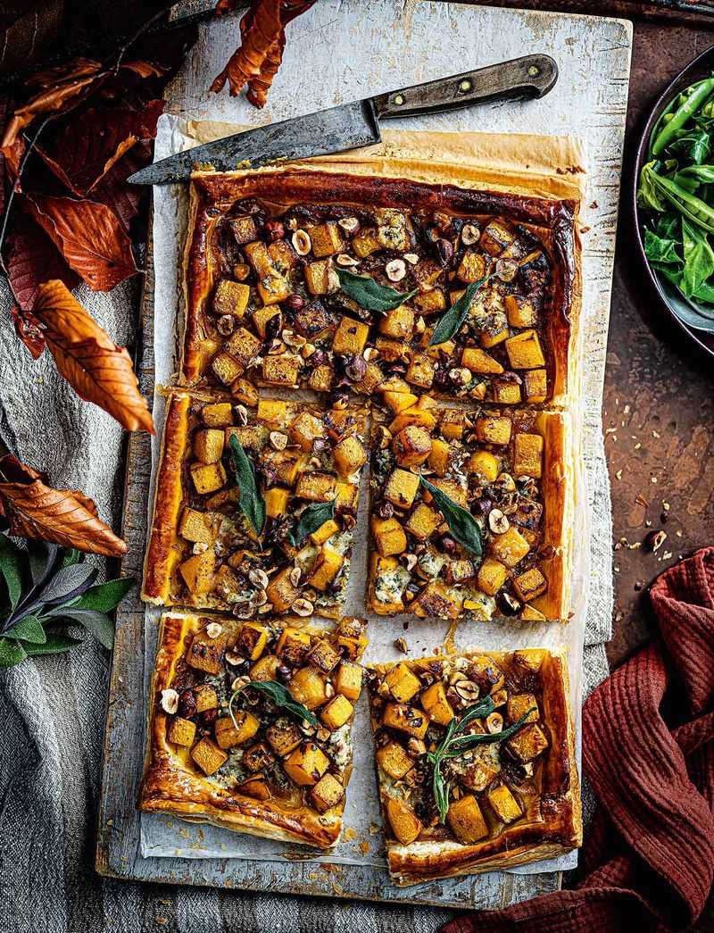 Butternut Squash and Blue Cheese Tart