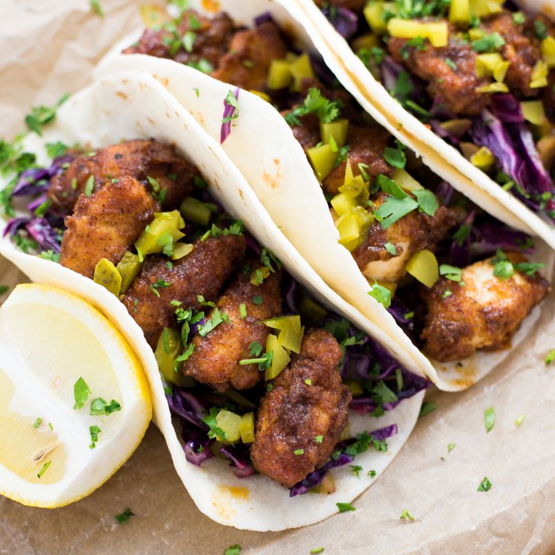 Pickle Chicken Tacos