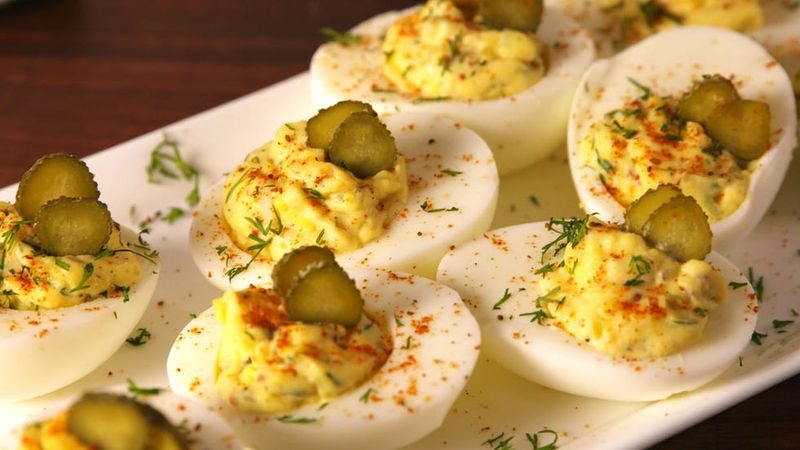 Pickle Deviled Egg Dinner Platter