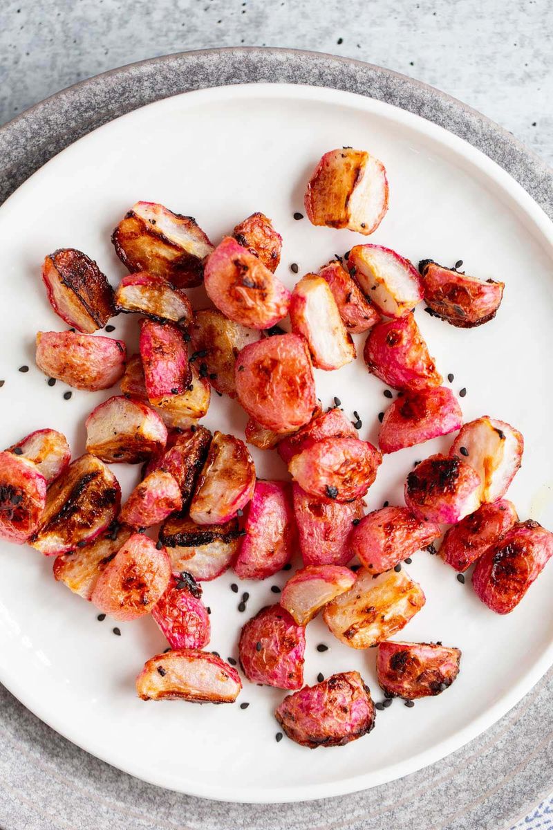Miso Glazed Radishes