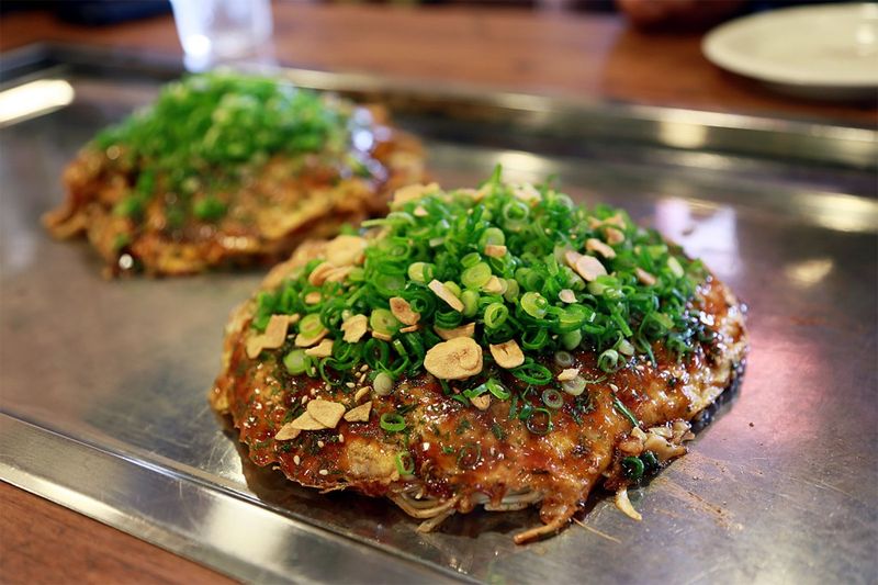 Okonomiyaki from Hiroshima, Japan