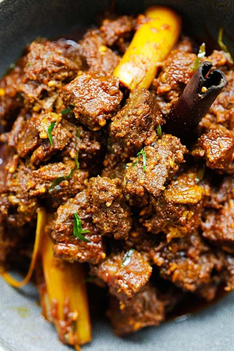 Indonesian Rendang with Toasted Coconut